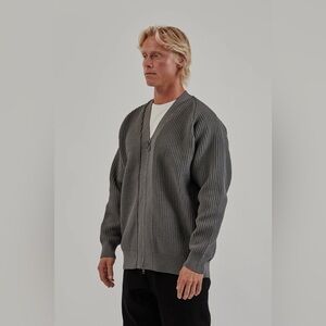 Nanamica 5G Zip Cardigan - Heather Gray